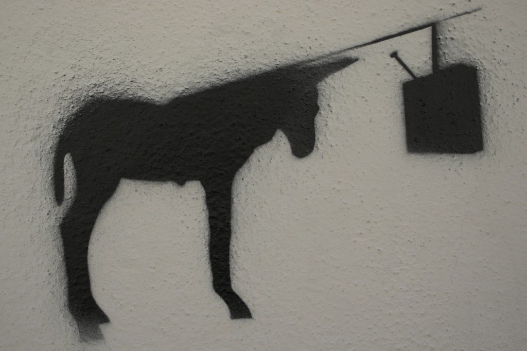 Нацртано на ѕид во центарот на Фиренца. Фото: stefano di prima, 2006