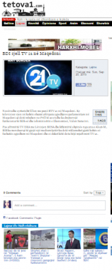 Tetova 1 - BDI sjell TV 21 ne Maqedoni 1