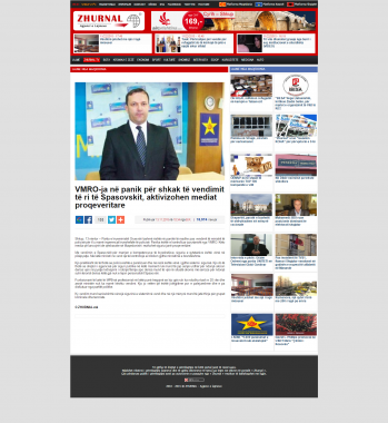 VMRO ja në panik për shkak të vendimit të ri të Spasovskit aktivizohen mediat proqeveritare