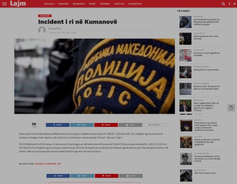 Incident i ri në Kumanovë screenshot